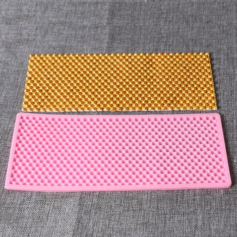 Silikon-Kuchenform mit strukturierter Oberfläche, DIY-Backform für Schokolade, wiederverwendbar, geprägtes Muster, leicht zu entformen, 1 Stück (1/3)