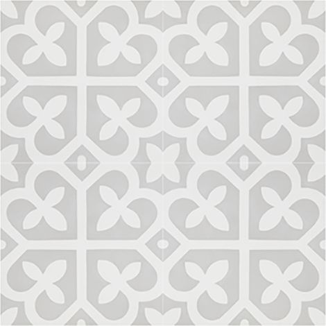 Pegane – Boite de 24 carreaux de ciment véritable 0,96m² – Carreaux artisanaux gris et blanc – 20 x 20 cm – Épaisseur 14 mm (1/2)