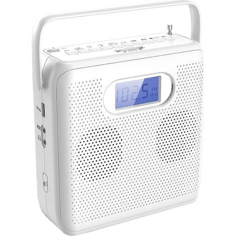Bärbar Bluetooth CD-spelare med vertikal design, CD-ghettoblaster, FM-radio, stöd för USB och AUX (1/5)