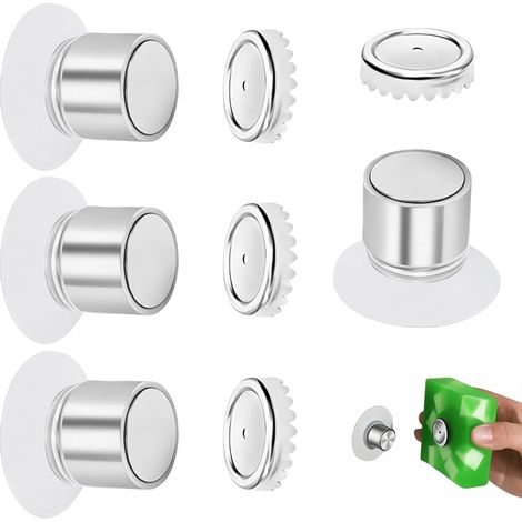 Lot de 4 Porte-Savons Aimantés à Ventouse, Support Magnétique pour Savon Solide, Installation sans Percage Hy (1/5)