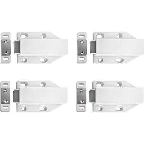 Loquet magnétique, amortisseur de porte, pour portes et tiroirs, lot de 4 (1/5)
