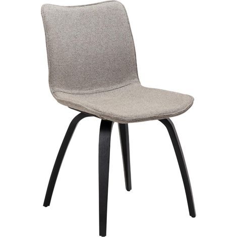 Glee Dan-Form Esszimmerstuhl Bouclé hellbraun. (1/4)