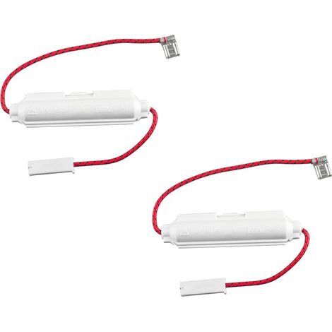 Lot de 2 fusibles haute tension 5 kV 0,8 A pour fours à micro-ondes Porte-fusible universel pour réparation de micro-ondes Accessoires de remplacement de fusible de four à micro-ondes blanc (1/5)