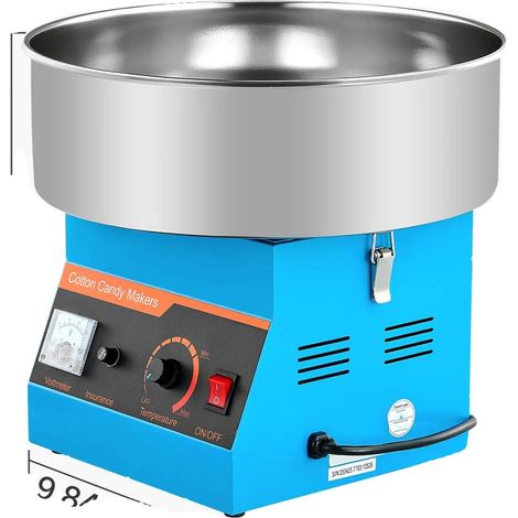 Machine à barbe à papa, fonctionnement facile, protection contre la surchauffe, Bleu (1/2)