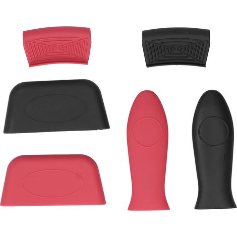 Ensemble de 6 manchons de poêle en silicone épais, anti-brûlure pour cuisine (1/5)