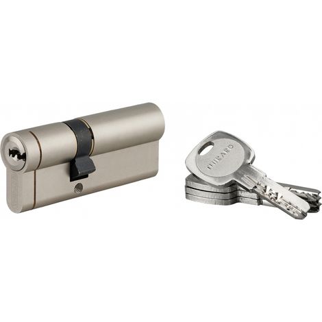 Cylindre double entrée Transit 1, 45x30mm, nickelé, 5 clés (1/3)