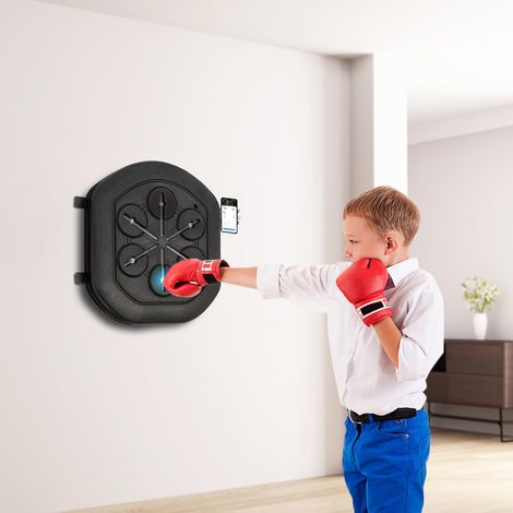 Musik Boxmaschine Elektronische BoxgeräT Wand Mount Smart Bluetooth Boxer Punching AusrüStung Indoor Boxen Target Mit Handschuhe Und Handyhalterung FüR Kinder Erwachsene Training Fitness Stressabbau (1/5)