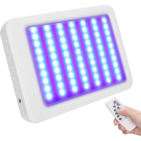 Appareil de rajeunissement cutané par photothérapie LED rouge et bleue anti-acné, instrument de beauté blanc (1/5)