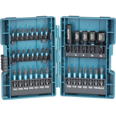 Juego de puntas de percusión Makita IMPACT BLACK - 35 piezas - B-66880