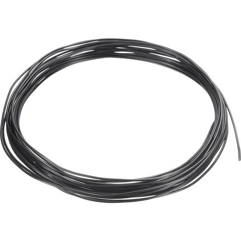 1mm Bonsaï Entraînement Fil, 1 Rouleau Floral Fil Tiges Anodisé Aluminium Arbre Fil 16,4 Pieds Total pour Jardinage Branche Fixation, Noir (1/5)