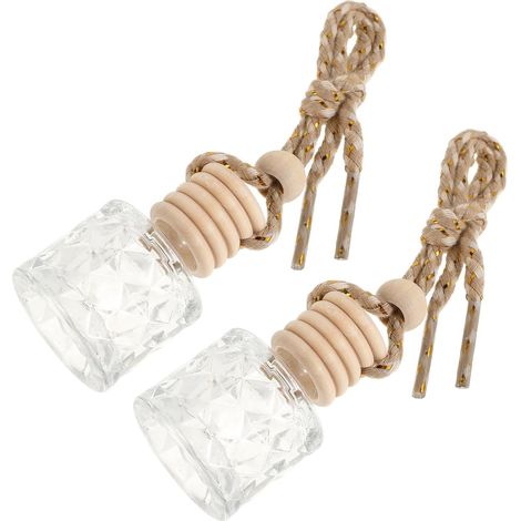 2 pièces Diffuseur Aromathérapie Voiture Bouteilles Verre Suspendues (1/5)