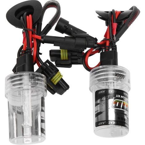 6000K Xenon-Scheinwerferlampen, H7-Sockel, 35W Auto-HID-Scheinwerferlampe, Superleistung 6000K, Überlastschutz, Universal 12V A-Crezuo