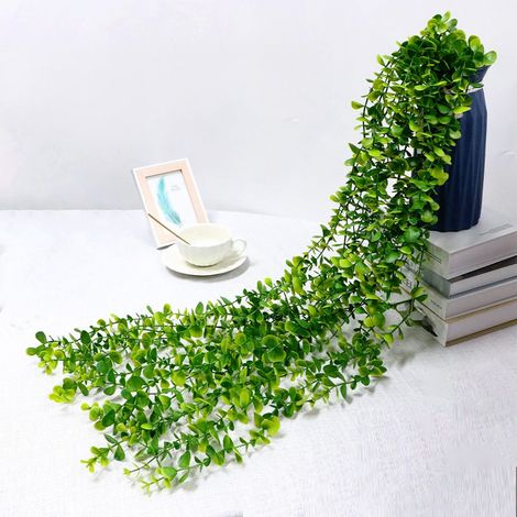 Guirlande Artificielle - Vigne Synthétique en Plastique - Décoration Intérieure et Extérieure - Longueur 118 cm - Pour Plafond, Mur, Vase ou Jardin - 5 Tiges (1/5)