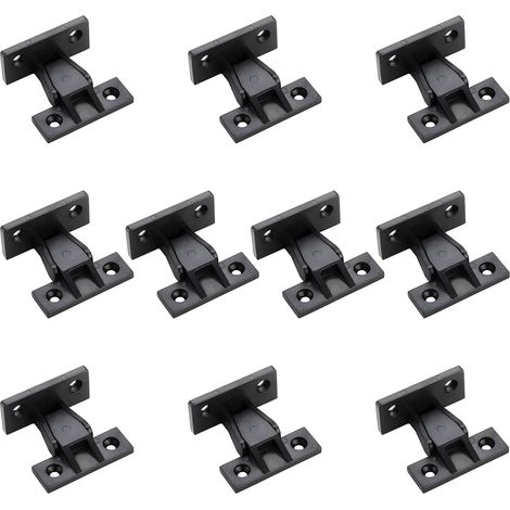 Lot de 10 clips de plinthe à emboîter en ABS à fixation rapide pour panneaux de meubles, fixations de plinthe à emboîter pour meubles de cuisine, armoire, table de lit