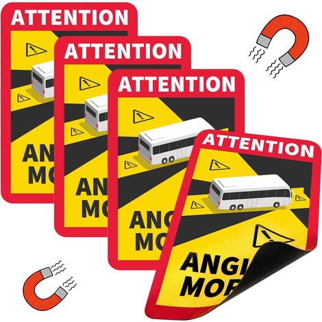 Lot de 4 autocollants pour camping-car - 25 x 17 cm - Avec protection UV - Pour bus et caravane (1/5)