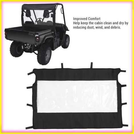 Pare-brise arrière en PVC UTV pour Rhino 450 660 700 (1/4)
