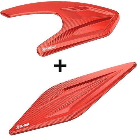 S'applique au couvercle de protection du filtre à air Yamaha NMAX155 NVX/AEROX, couvercle en alliage d'aluminium (rouge, 1 jeu YAMAHA) (1/5)