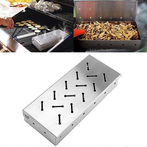 Boîte à fumoir à granulés de bois en acier inoxydable pour fumage à froid/à chaud (1/4)