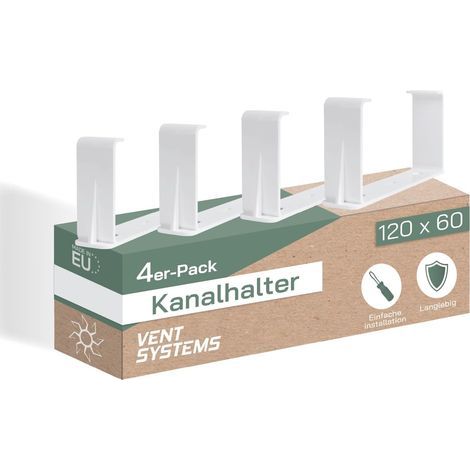 Stück Lüftungsrohrgriffe 120x60 mm, robustes Kunststoffmaterial für Belüftung, Heizung und Kühlung (1/5)