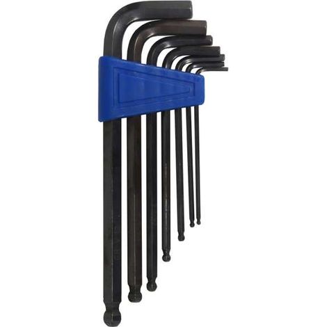Chiavi Esagonali Brugola a Sfera 2,5 - 10 mm Set 7 Pz Masidef (1/2)