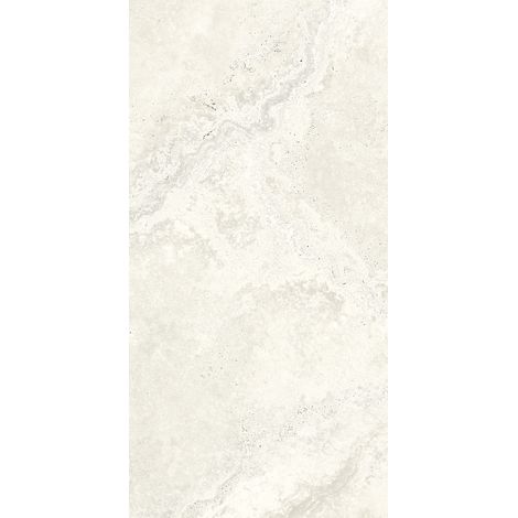 Grès Cérame Effet Marbre Travertino Soft Blanc Mat 60X120 - ENSN138 (Ceramishop.fr) (1/5)