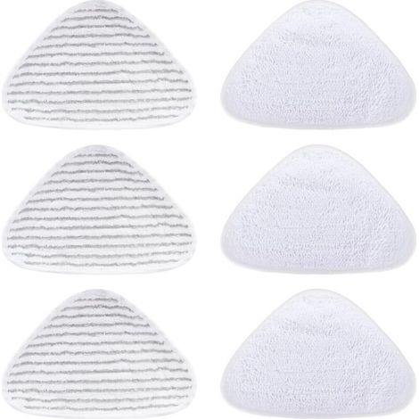 Lot de 6 housses de rechange pour nettoyeur vapeur Vileda - Pour nettoyeur vapeur Vileda - Chiffons de rechange en microfibre pour vileda Steam Plus - Lavable en machine (1/4)