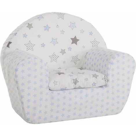 Poltrona per Bambini Stelle Bianco Grigio 44 x 34 x 53 cm (1/2)