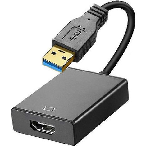Adaptateur USB vers HDMI, adaptateur USB 3.0/2.0 vers HDMI compatible avec la vidéo multi-écrans HD 1080p (1/5)