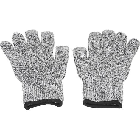 Schnittfeste Gartenhandschuhe Stufe 5, farbiges HPPE mit rutschfestem Silikon, Wärmeisolierung, Touchscreen-kompatibel (3 Finger), graues Touch-Modell L. (1/5)