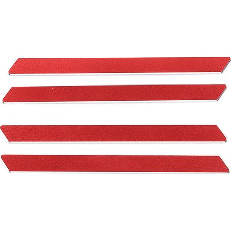 (Rouge aluminium) Autocollant décoratif d'angle de montant A compatible avec Suzuki Jimny JB74 2019 2020 2021 2022 2023 - Accessoires pour cache d'angle de moteur (1/5)