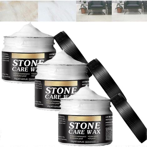 Cire de polissage naturelle manuelle pour meubles en pierre et carrelage, cire d'entretien pour le polissage de la pierre, cire pour meubles, cire pour carrelage (1/4)