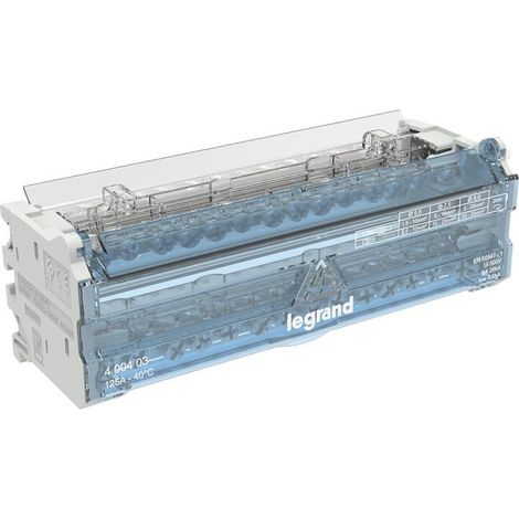 Répartiteur modulaire à barreaux étagés bipolaire 125A 14 départs - 8 modules - LEGRAND