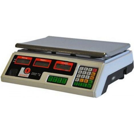BILANCIA DIGITALE MAX 35 KG ELETTRONICA PROFESSIONALE 5 GRAMMI CALCOLO PREZZO
