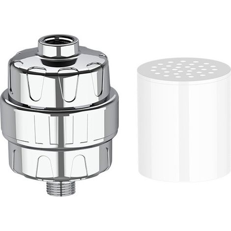 15-stufiger Duschfilter mit Ventilatorflügeln, 1 Filterelement, Antikalkfunktion, entfernt Chlor und Fluorid. (1/5)