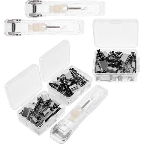 Lot de 3 trombones transparents réutilisables Didiseaon, rechange (1/5)