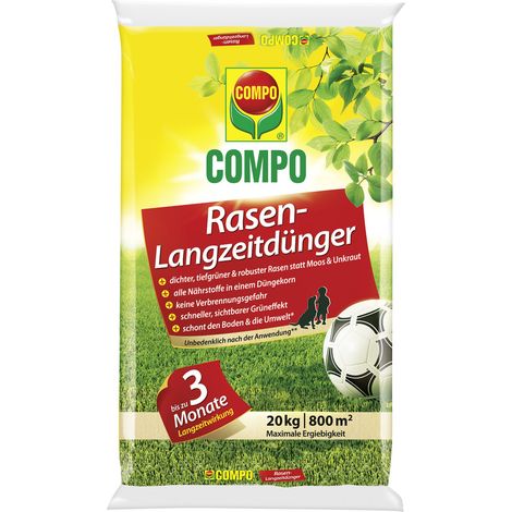 COMPO Rasen-Langzeitdünger 20kg für 800m² (1/5)