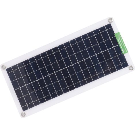 Kit panneau solaire portable 30 W 18 V : panneau solaire monocristallin 30 watts 18 volts pour voiture, camping-car, bateau. (1/5)