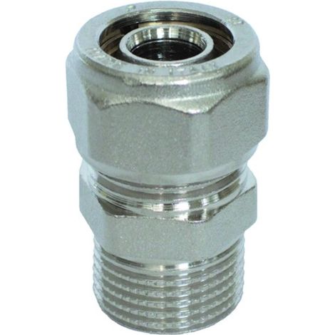 RACCORDO DIRITTO MASCHIO PER TUBO MULTISTRATO COMPLETO DI KIT 1/2 Ø16 PETTINAROLI
