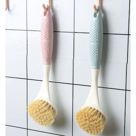 Brosse À Casserole - Poignée Déportée Robuste - Soies Sans Odeur - Pour Casseroles Poêles Et Ustensiles De Cuisine - Par 2 (1/4)