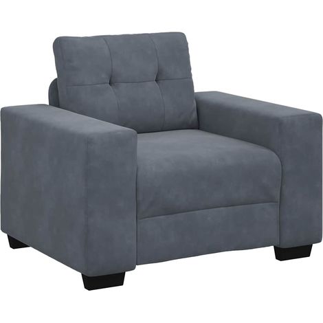 Divano Sedia Grigio Scuro 60 cm Velluto vidaXL 482803
