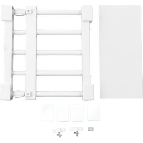 Étagère de tension de placard extensible sans clous, séparateur d'armoire, support de rangement pour armoire de garde-robe, longueur de 23 à 30 cm/9,1 à 11,8 pouces (1/5)