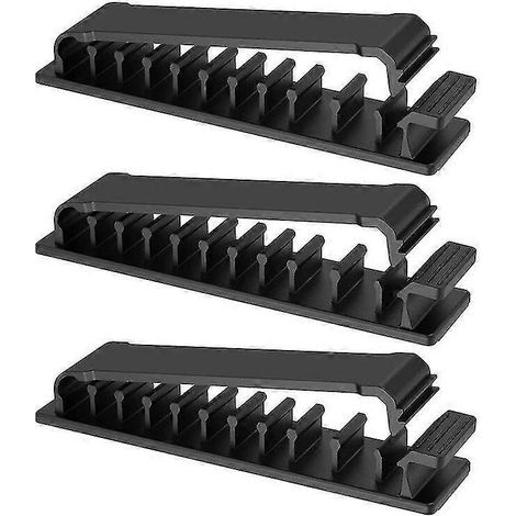 Lot de 3 clips de câble auto-adhésifs-