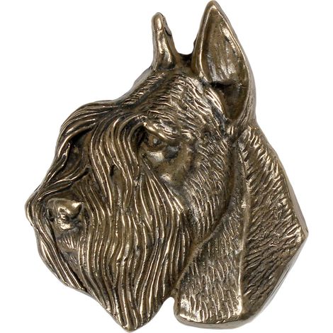 Schnauzer, Schnauzer: una placa conmemorativa con un perro, una nota de agradecimiento personalizada, un premio, un diploma con una dedicatoria de la marca Art-Dog. (1/3)