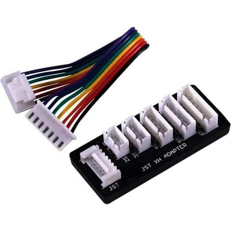 pz Scheda di bilanciamento JST-XH Scheda adattatore 2S-6S per caricabatterie bilanciato JST-XH per ricarica di batterie Lipo RC