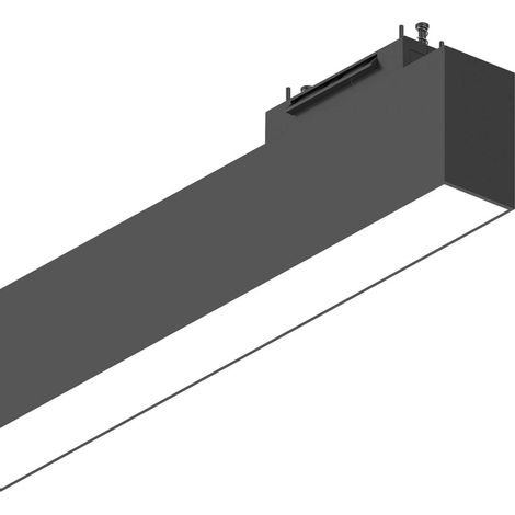 Sistema Binario Largo Arca Alluminio Nero Led 25W 3000K Luce Calda (1/5)