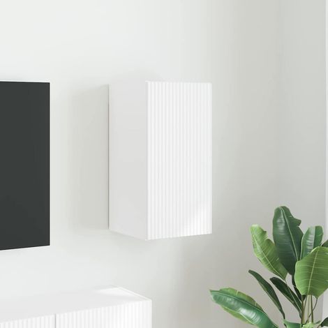 TV-Wandschrank Wandmontiert Weiß 30 x 31 x 60 cm Holzwerkstoff