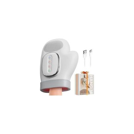 Appareil de massage intelligent pour les mains avec compression thermique pour soulager les douleurs liées à l'arthrite et au syndrome du canal carpien, masseur électrique Shiatsu pour poignets/doigts (1/5)