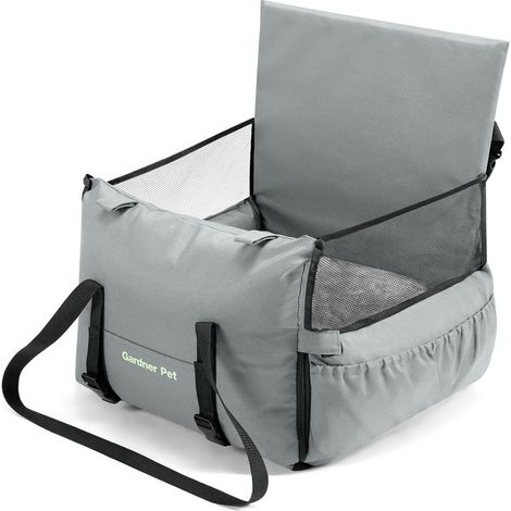 Siège Auto pour Chien Panier de Transport de Sécurité Imperméable et Lavable pour Petits Animaux Chat Chiot Convertible Confortable avec Sangle Réglable (1/5)