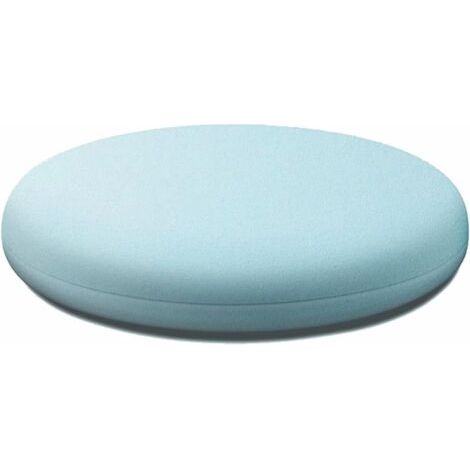 Galette de chaise ronde 35 cm – Coussin déhoussable et lavable en mousse à mémoire de forme – Revêtement coton tricoté respirant – Confort optimal