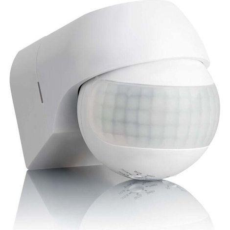 Bewegungsmelder für den Außenbereich, Schutzart IP44, Aufputzmontage, programmierbar, Infrarotsensor, 15 m/180° Reichweite, einstellbare LED, max. 800 W/500 W (1/4)